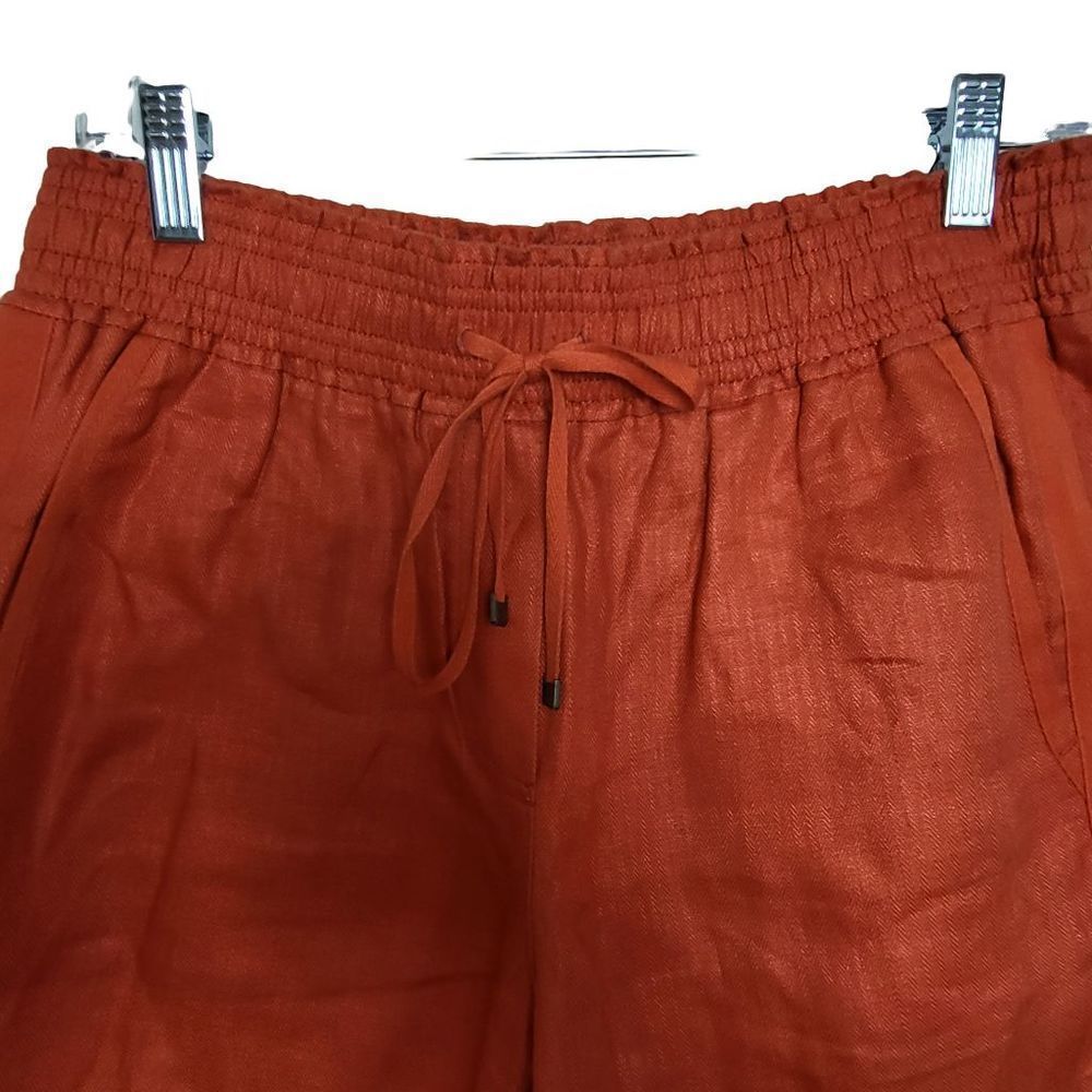 J.Crew Orange Linen Shorts Size Small - Picture 4 of 11
